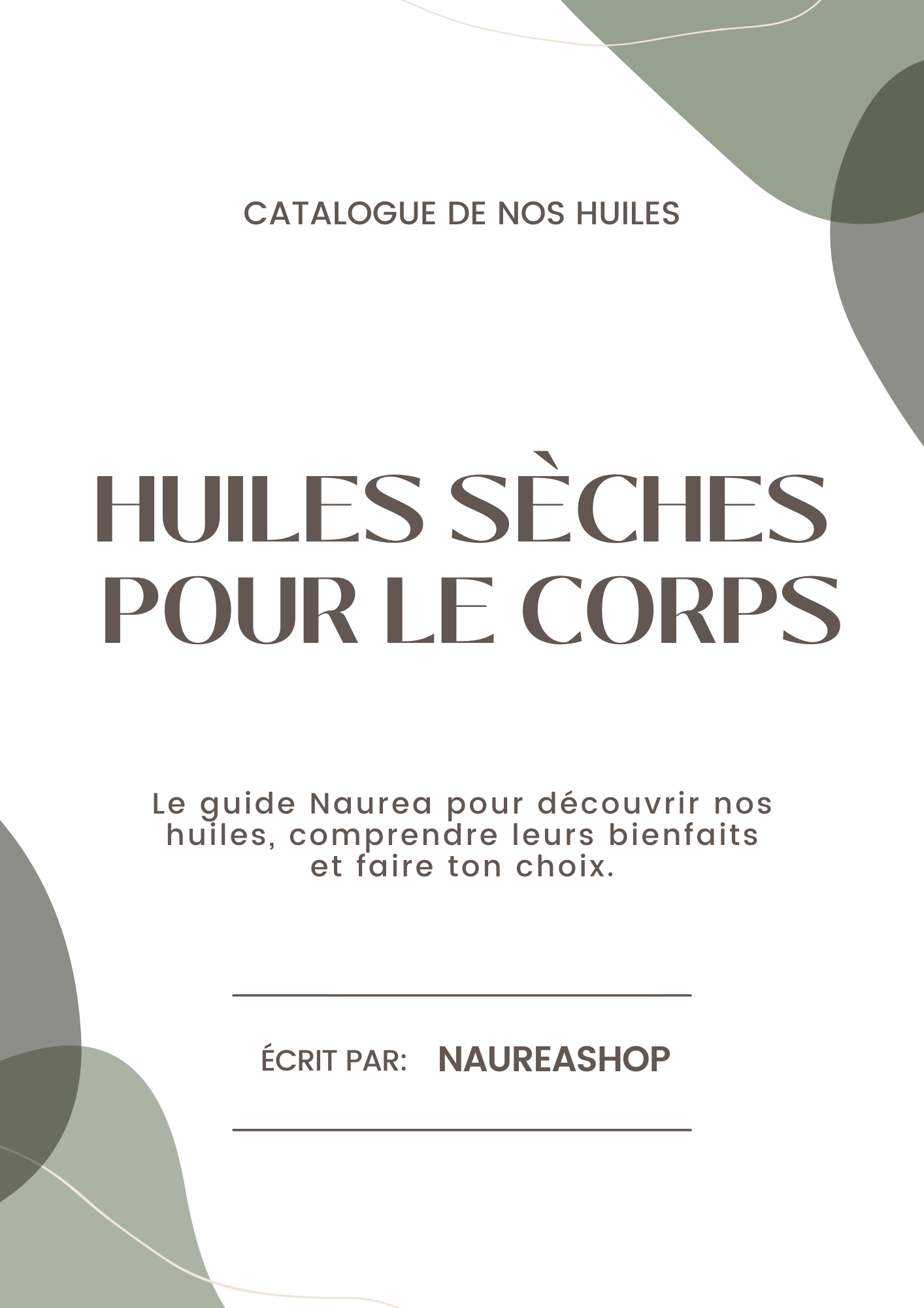 L'HUILE FAITE POUR VOUS