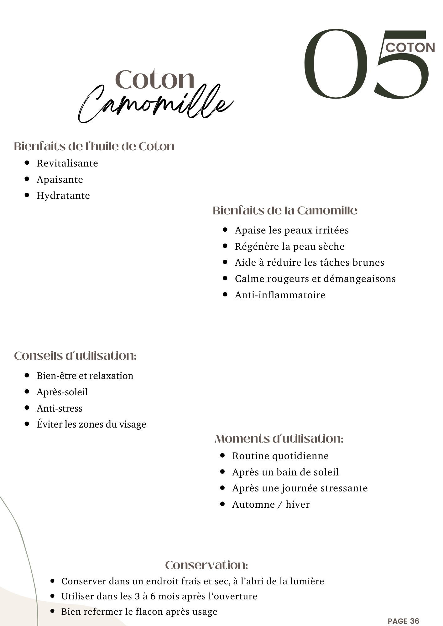 L'HUILE FAITE POUR VOUS