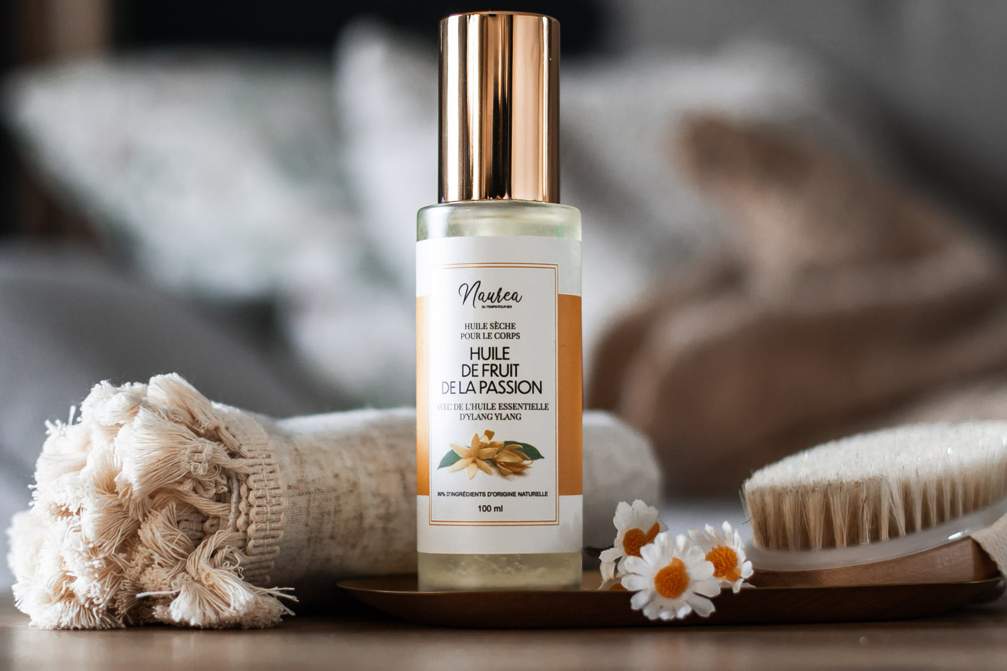 Huile sèche avec de l’huile essentielle d’Ylang-Ylang