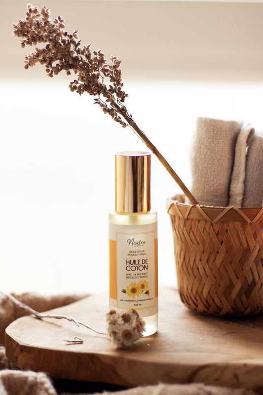 Huile sèche avec un macérât d’Arnica