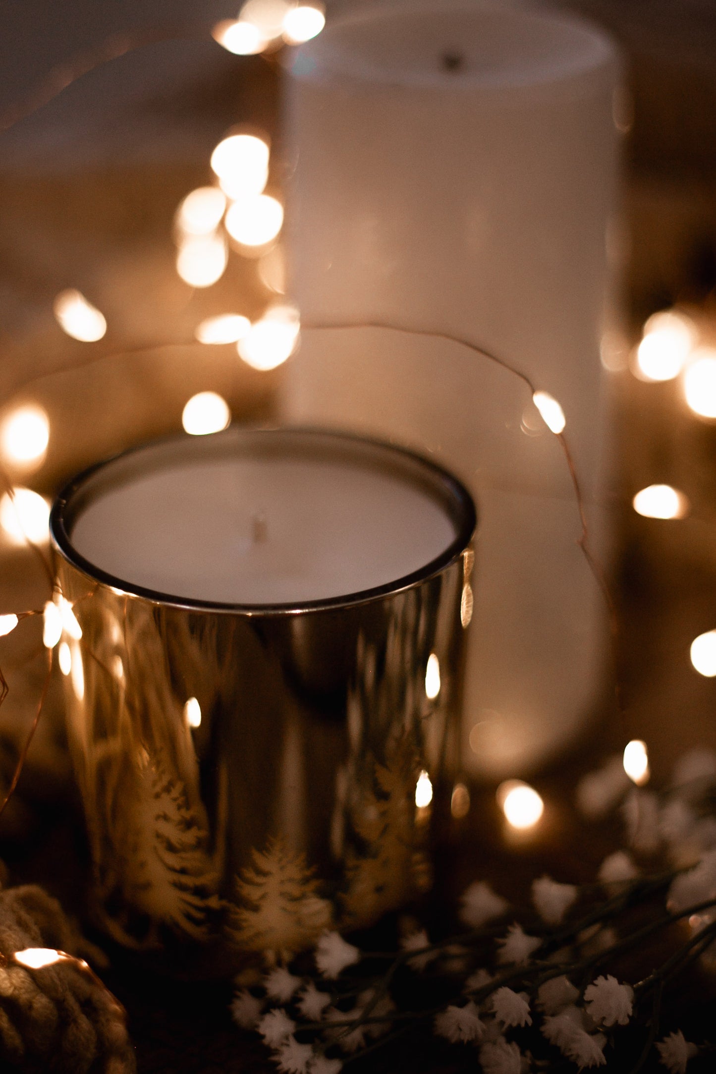 Petit Sapin de Noël Doré