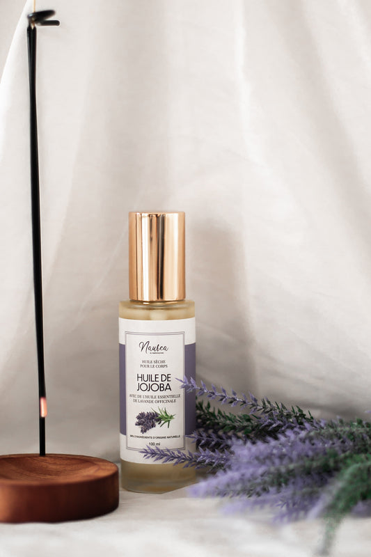 Huile sèche avec de l’huile essentielle de Lavande