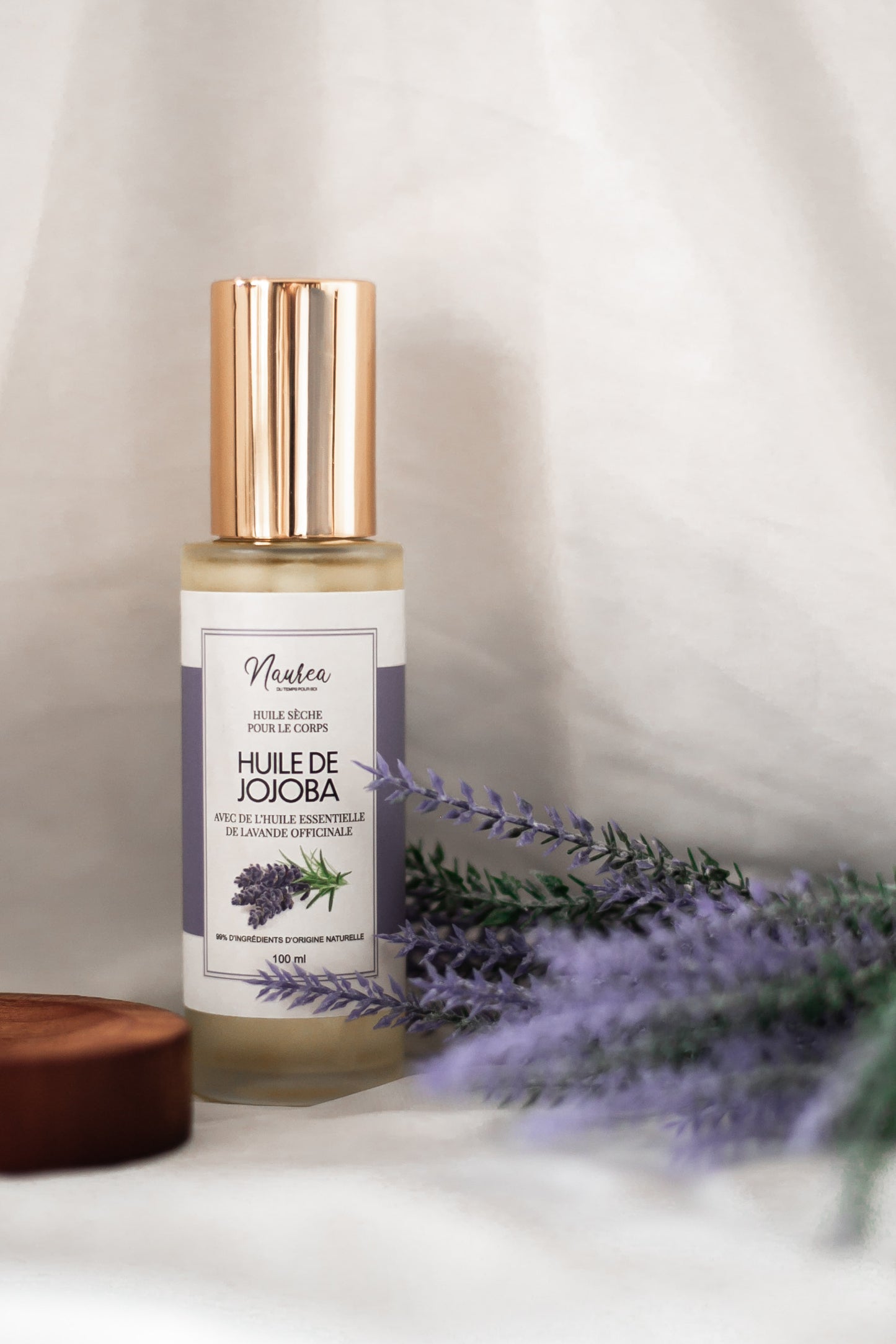 Huile sèche avec de l’huile essentielle de Lavande