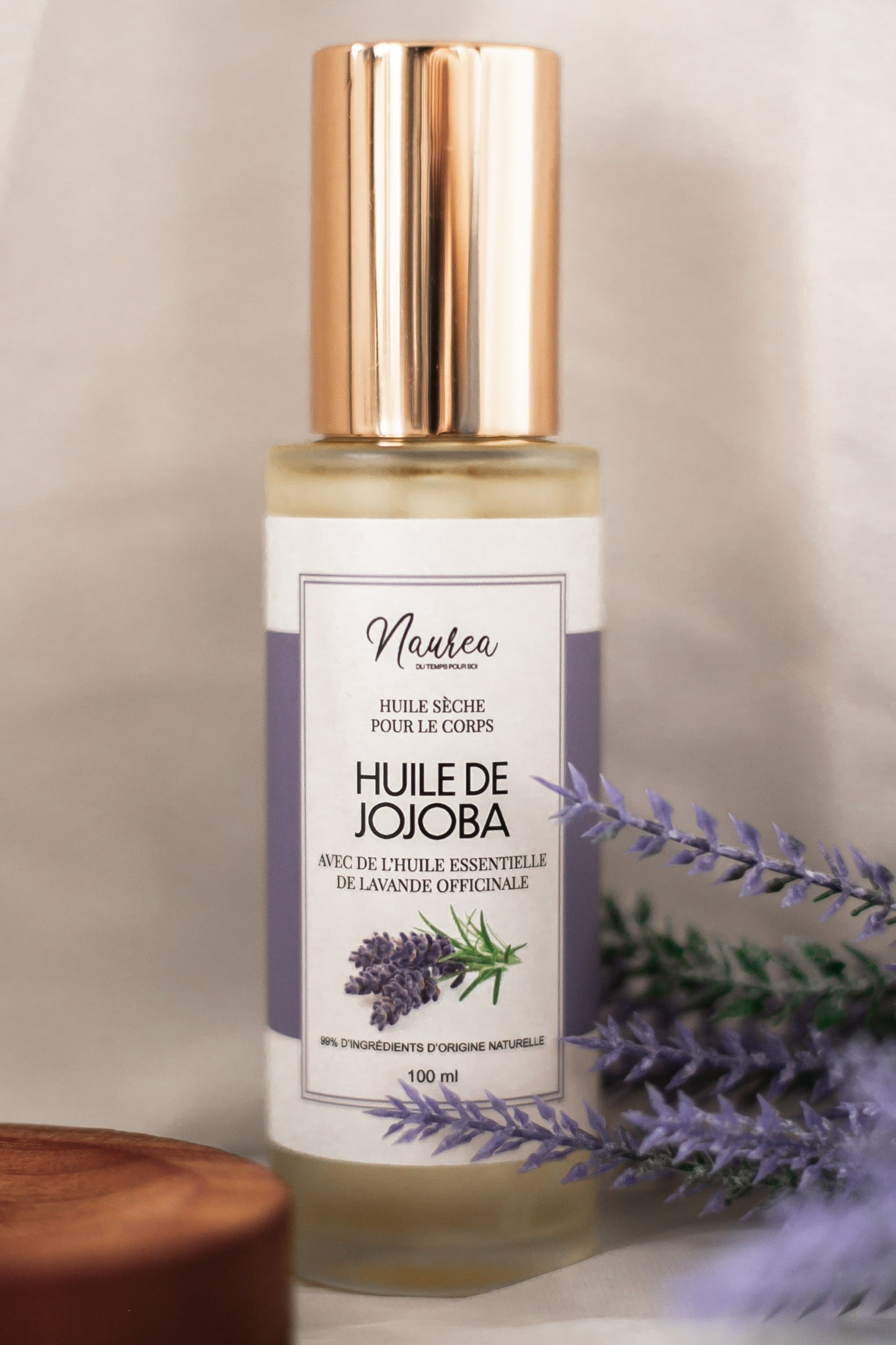Huile sèche avec de l’huile essentielle de Lavande