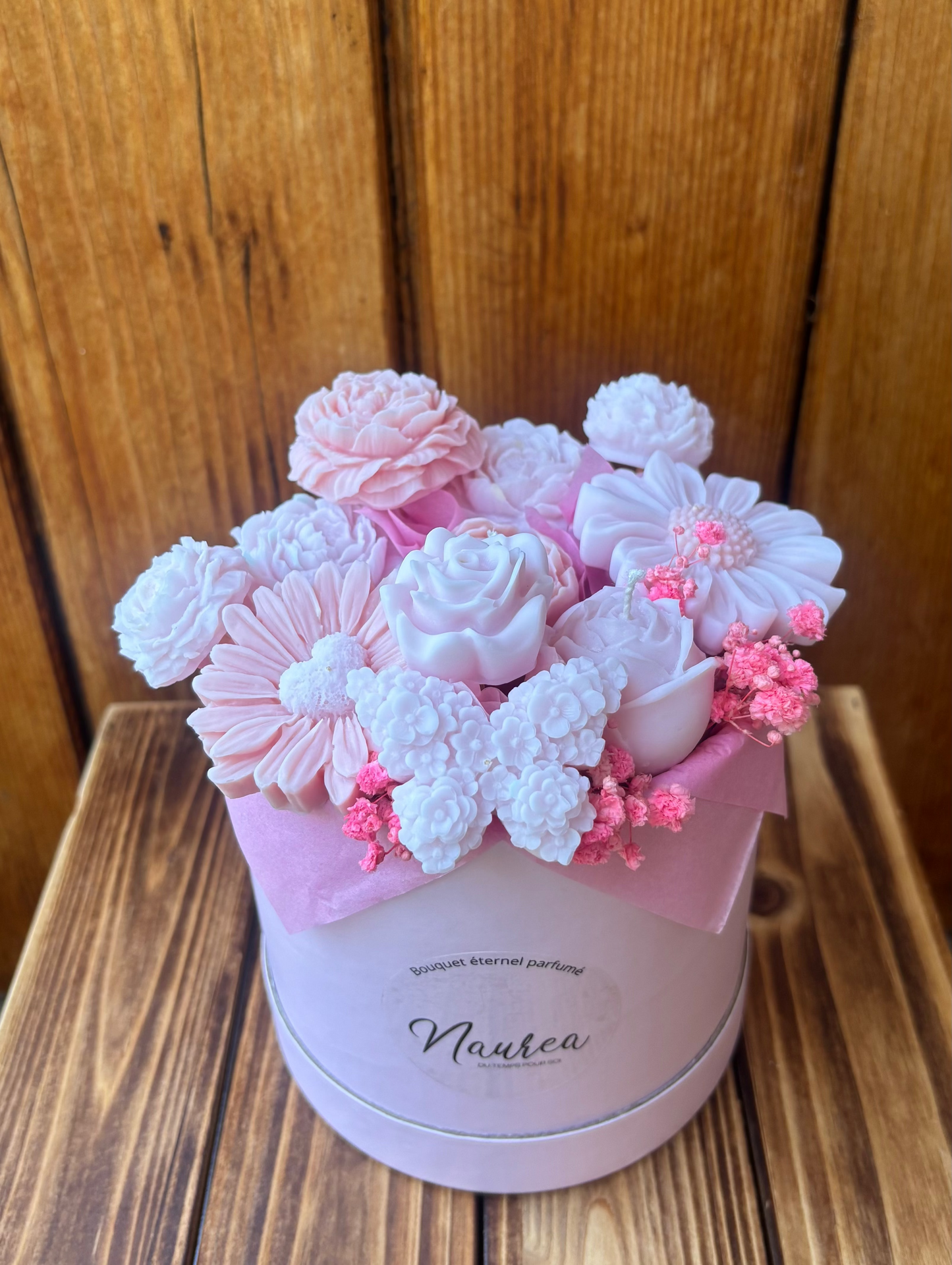Bouquet éternel parfumé "Monoï Exotique" 🌺