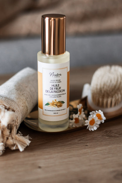 Huile sèche avec de l’huile essentielle d’Ylang-Ylang