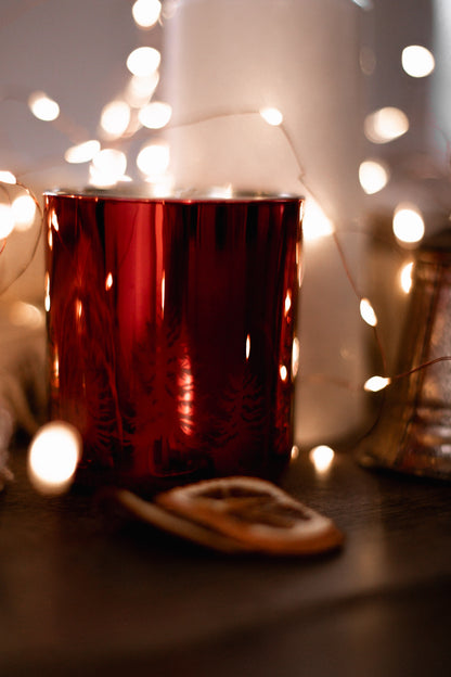 Petit Sapin de Noël Rouge