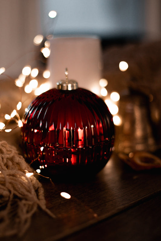 Boule de Noël Rouge