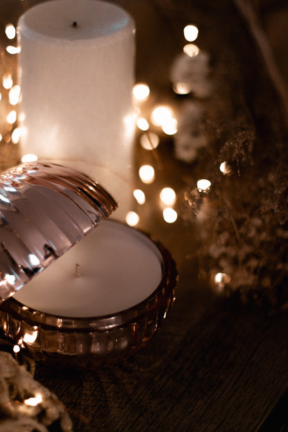 Boule de Noël Rose et Doré