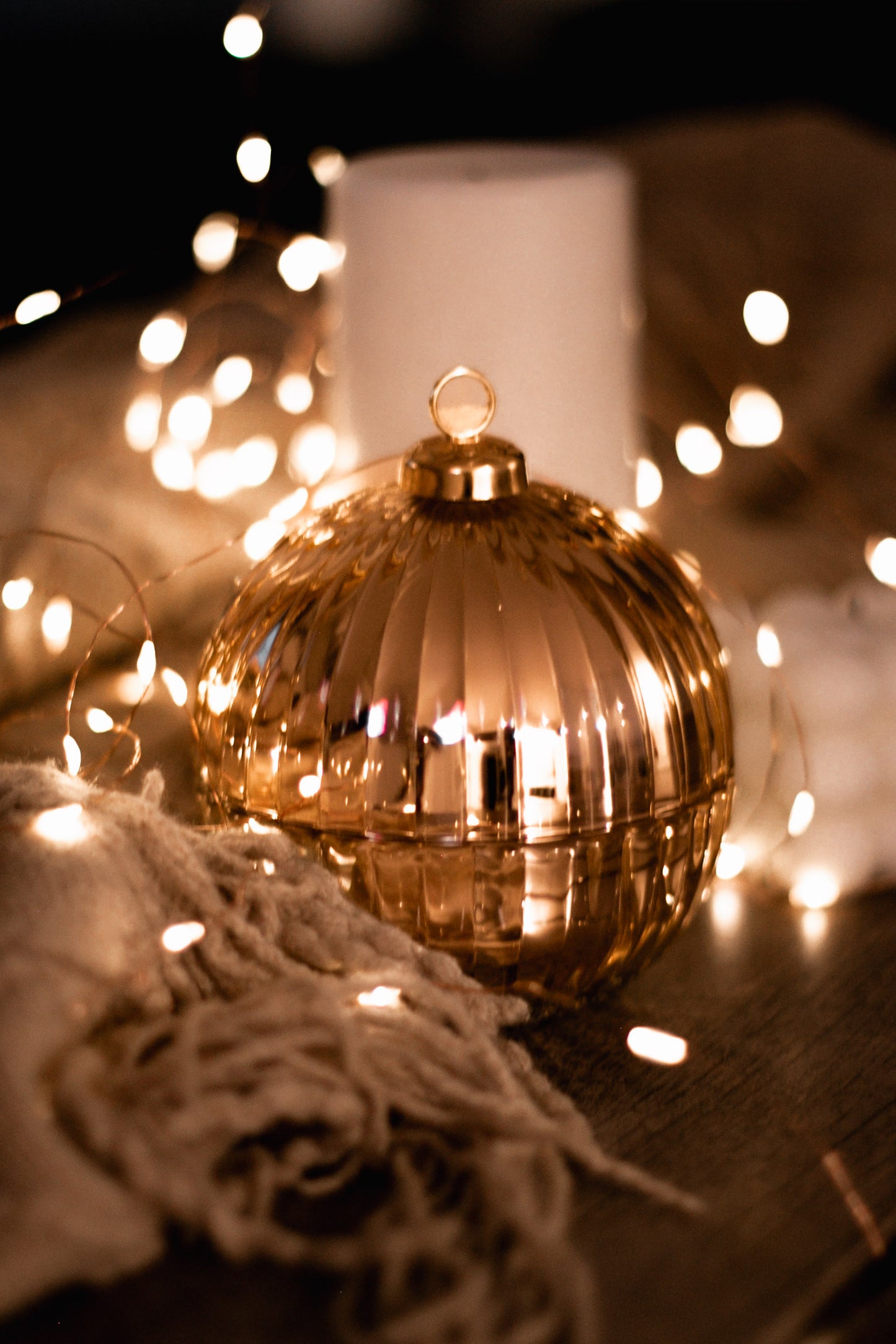 Boule de Noël Dorée