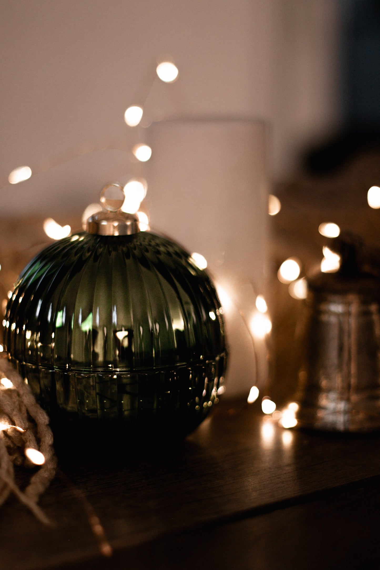 Boule de Noël Verte