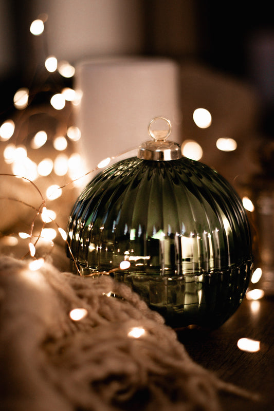 Boule de Noël Verte