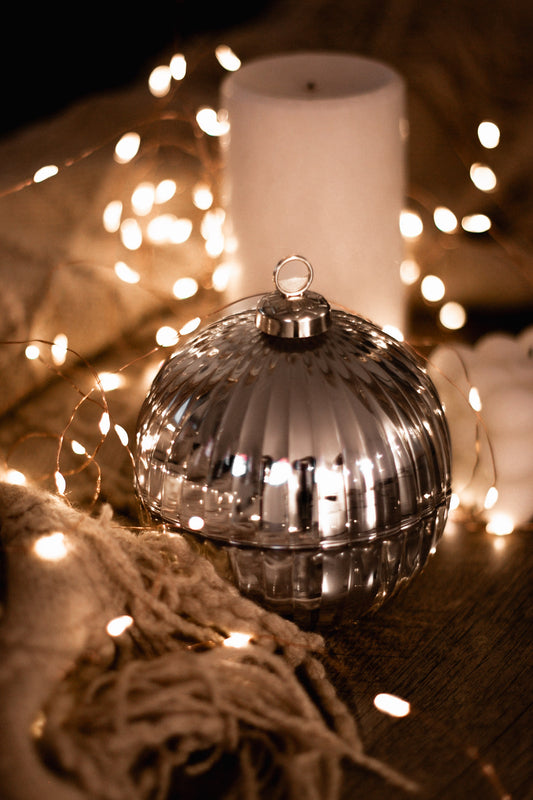 Boule de Noël Argentée