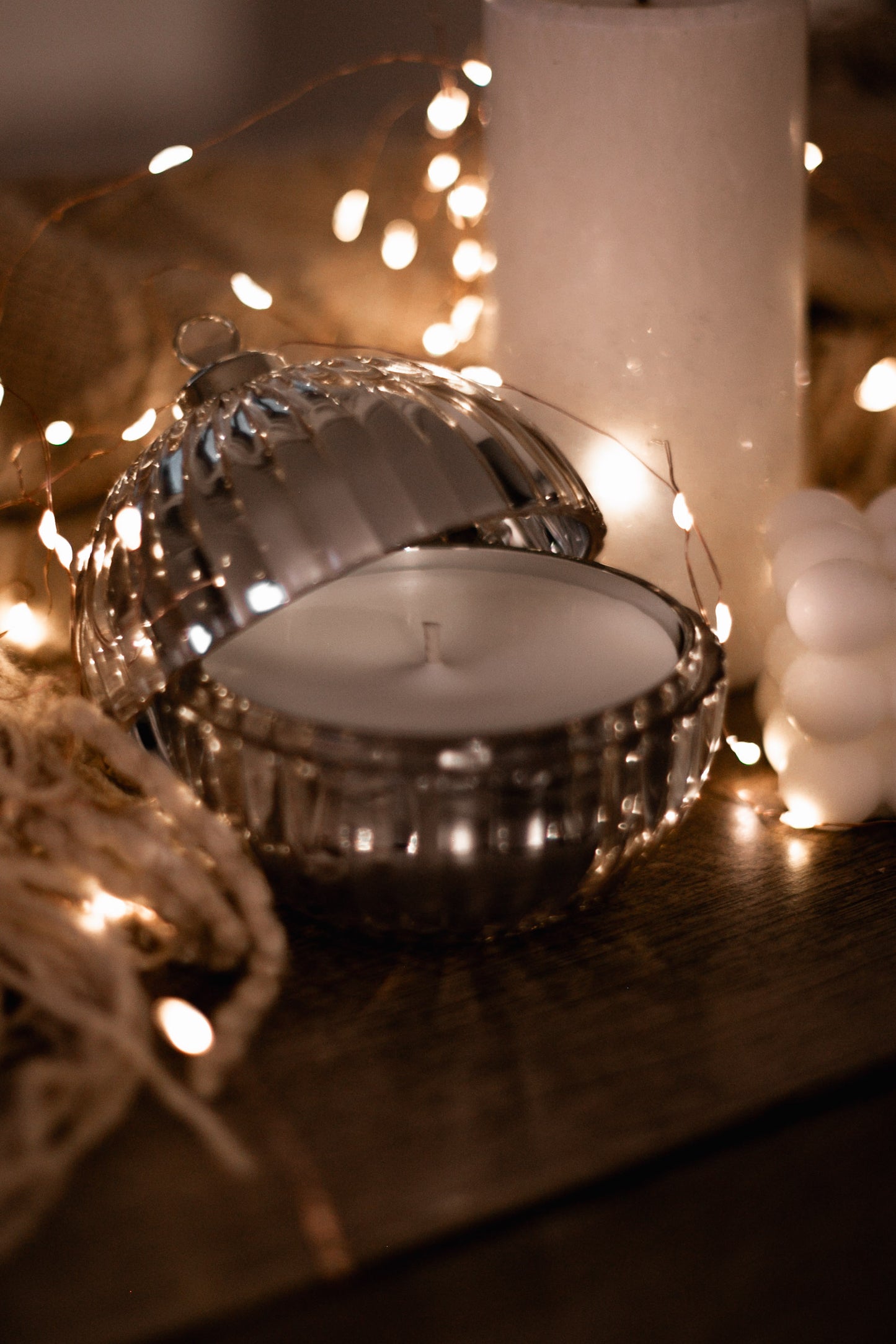 Boule de Noël Argentée